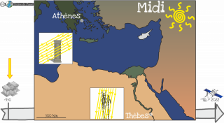 Différence d ensoleillement entre Thèbes en Egypte et Athènes en Grèce