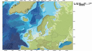 Carte Europe de l ouest - mers nordiques