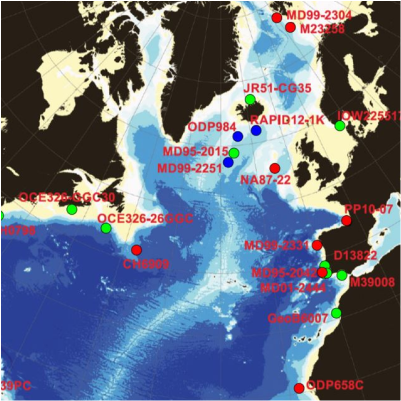 Multi-centennial variability of the AMOC over the Holocene: A new reconstruction based on multiple proxy-derived SST records