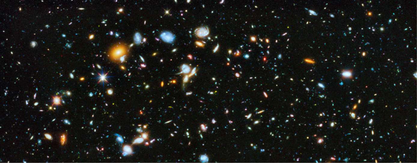 Univers visible et galaxy, image de la nasa, téléscope hubble