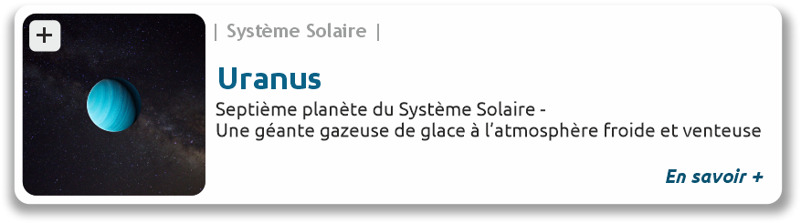 Uranus, septième planète du système solaire, une géante gazeuse de glace à l'atmosphère froide et venteuse