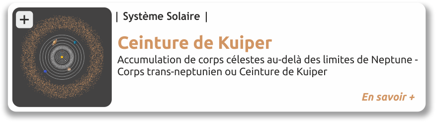Ceinture de Kuiper, accumulation de corps célestes au-delà des limites de Neptune. Corps trans-neptuniens ou ceinture de kuiper, Pluton et Charon