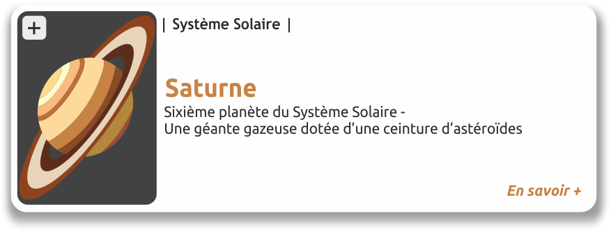 Satunr, sixième planète du système solaire, une géante gazeuse dotée d'une ceinture d'astéroïdes