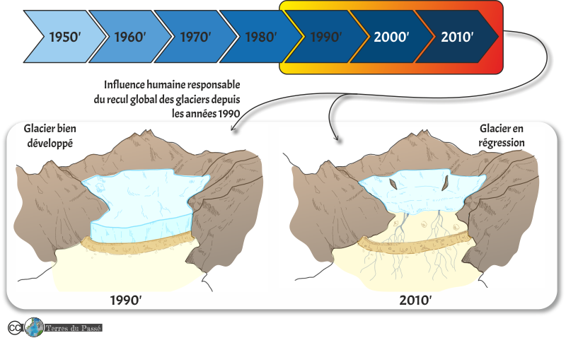 Rapport du GIEC 2022 - L'influence humaine est responsable du recul global des glaciers depuis les années 1990