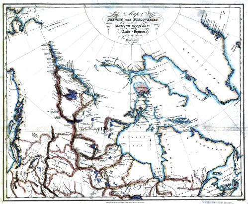 Carte Amérique de nord - Canada supérieur - XIXe siècle