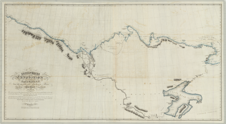 Carte de l'exploration MacKenzie de 1825