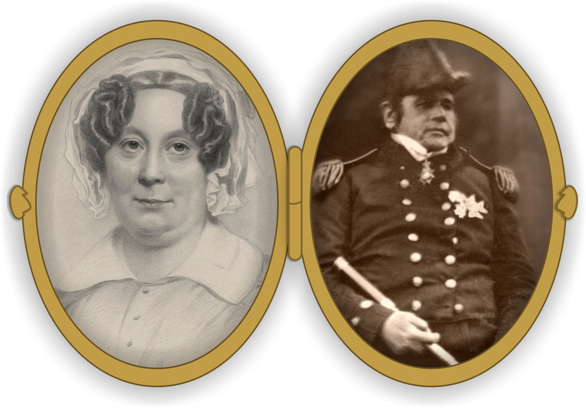 John et Jane Franklin - 1845