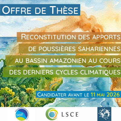Offre de th&egrave;se 2026 : Poussi&egrave;res sahariennes & climat global